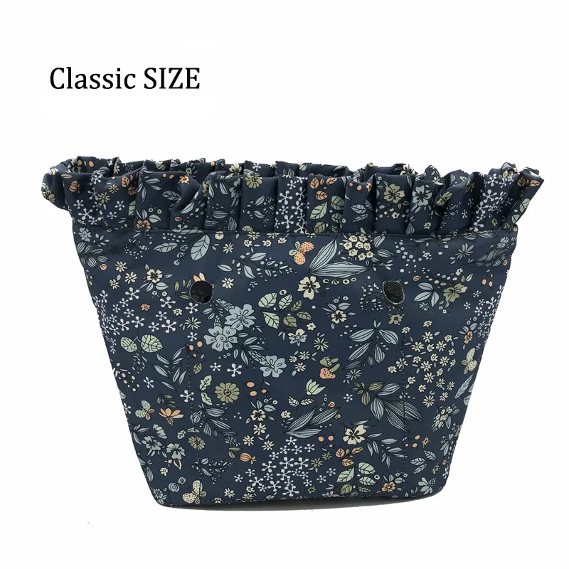 Floral Style 31 Цветочная окантовка подкладка красочный принт внутренний карман на молнии для классического мини Obag вставка с внутренним водонепроницаемым покрытием для O сумки - Цвет: Floral Style 31