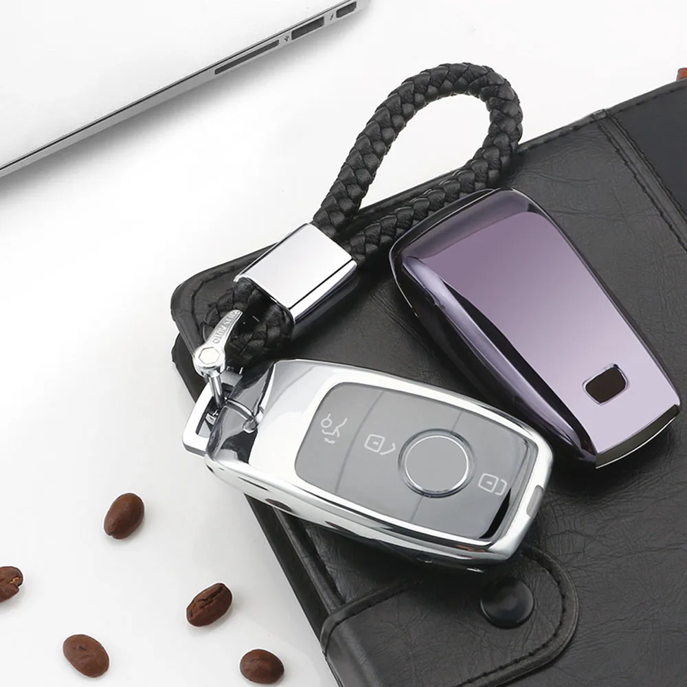 

Hot Sale TPU Pattern Cover Case For Mercedes Benz 2017 E-Class E43 W213 E300 E400 Sedan Keys With Key Chain Accessories