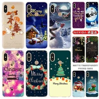 soft silicone case for xiaomi redmi 10 9 8 7 6 5 4 a 9at prime 5plus 4x y3 cover christmas greetings purple fundas