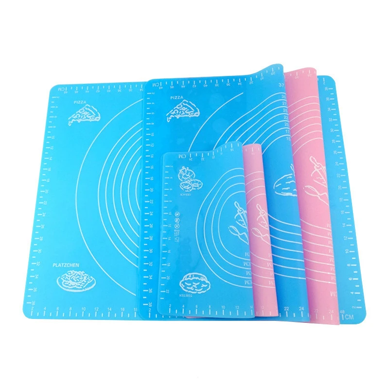 Силиконовый коврик для выпечки теста раскатки с измерениями Нескользящие