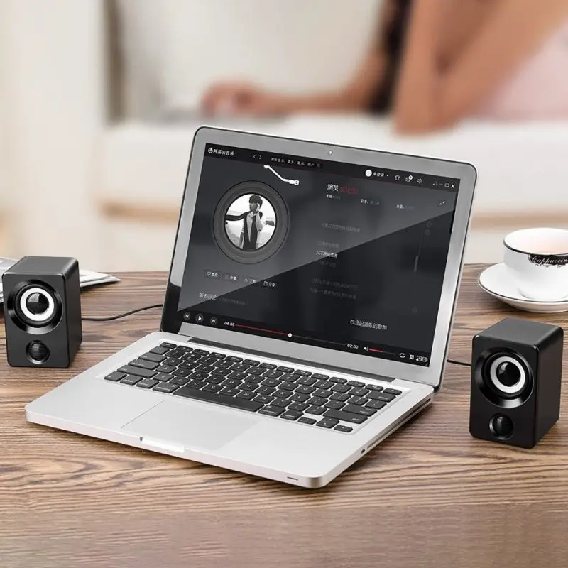 Настольный мини портативный аудио провод динамик USB питание Aux-In для