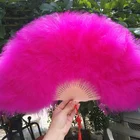 Пушистые Большие турецкие перышки Ручной Веер для леди реквизит для танцев гусиное перо для фанатов вечерние свадебные сцены для дома декоративные веера