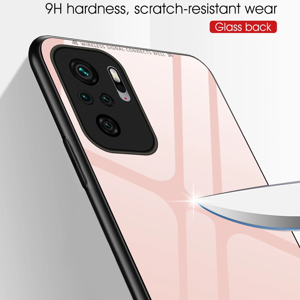 Tempered Glass Phone Case For Xiaomi Redmi Note 7 6 8 11 10 Pro Max 11pro 5 Mi 9t Pro 9 8 Lite Mi9 Mi8 Case Cover Shell Coque