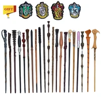 27 kinds of metal core potters magic wands cosplay voldemort hermione magical wand 4 piece woven label as bonus without box