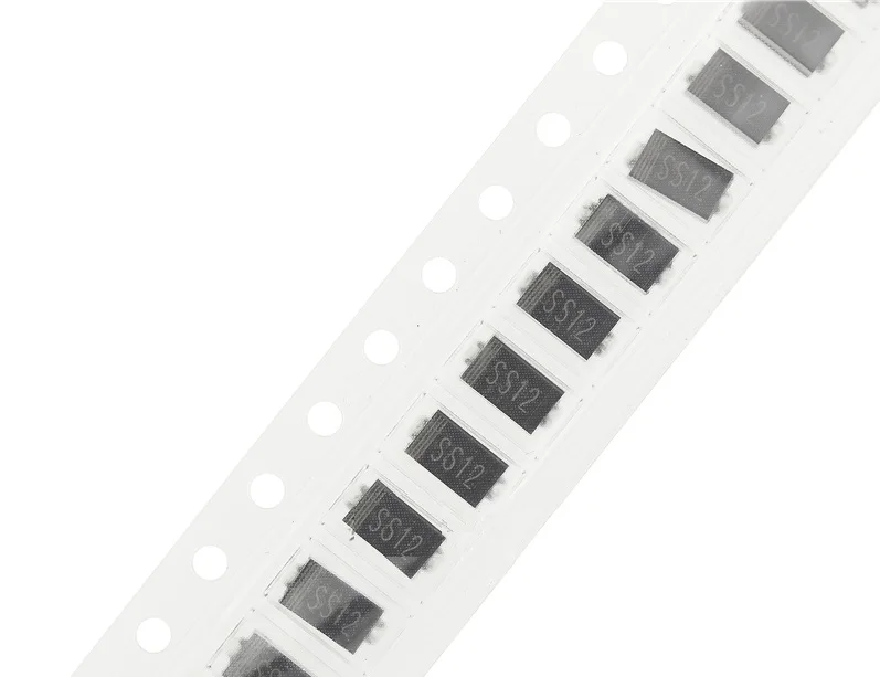 50 шт. SS12 1N5817 выпрямитель БАРЬЕРА Schottky напряжение от 20 до 40 в ток 1A SMD | Электроника