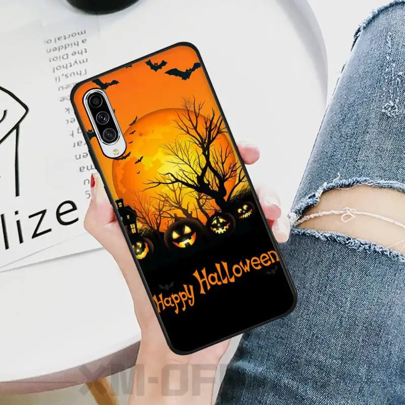 

Pumpkin Halloween Bling Cute Phone Case For Samsung A10 20 30 40 50 70 10S 20S 2 Core C8 A30S A50S A7 8 9