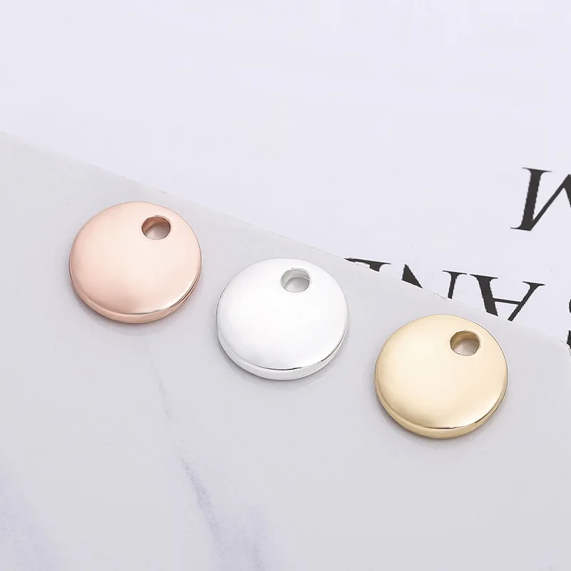 

20pcs/Lot 10mm Round Circle Charms Pendants for Jewlery Making DIY Bracelet Necklace Gift Wholesale