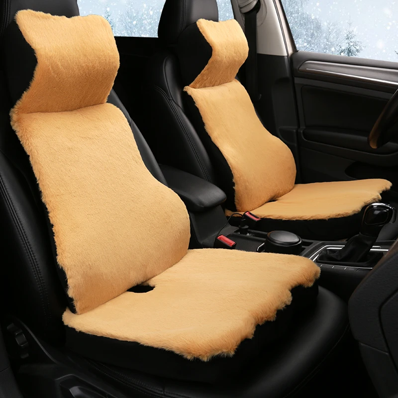 

KKYSYELVA Car Headrest Pillow Neck Pillows Lumbar Support for Office Chair Waist Back Support Car Styling Interior Accessories