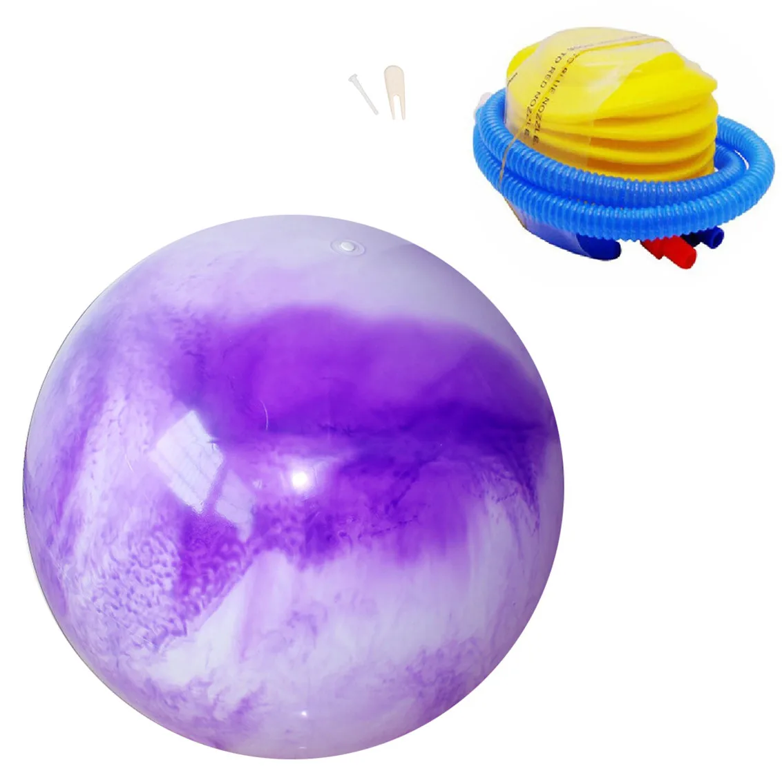 

65cm Gymnastic Yoga Ball With Air Plug/Pump Smooth Skin-Friendly Healthy Thickening Durable Exercise Ball Indoor Yoga Accessory