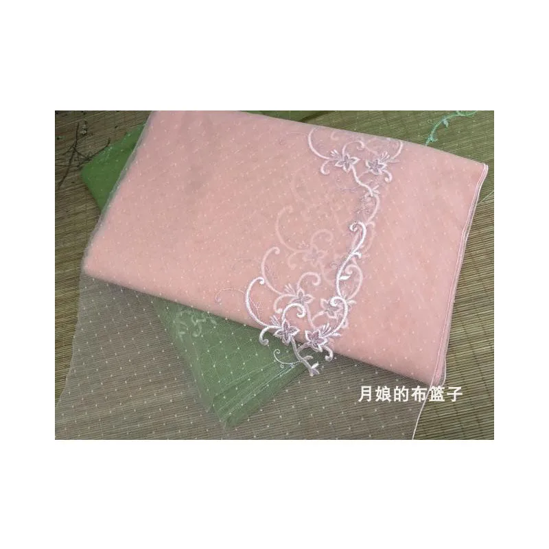 Супермягкое очень широкое Сетчатое кружево с вышивкой 2 цвета ширина 30 см | Дом и