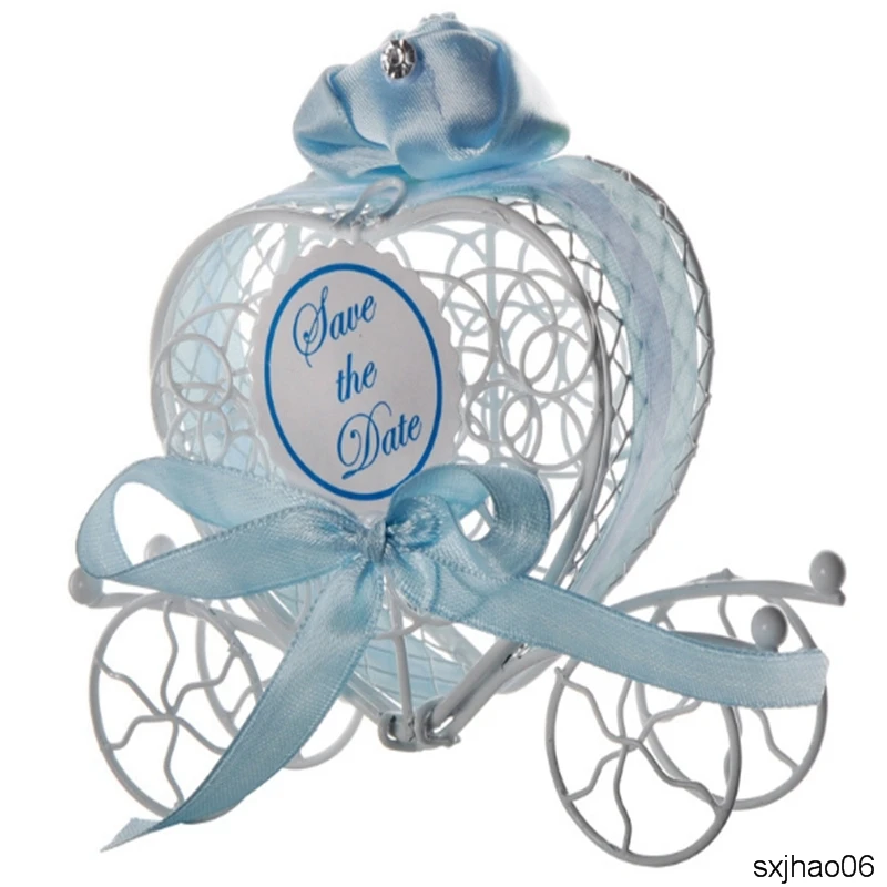 Новинка 100 шт./лот свадебные принадлежности полый провод в форме сердца тыква