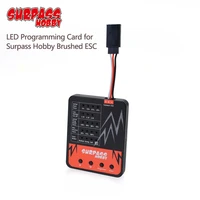 surpasshobby led program card pro electronic speed controller brushed programing card for 110 rc 45a 60a 80a brushed esc