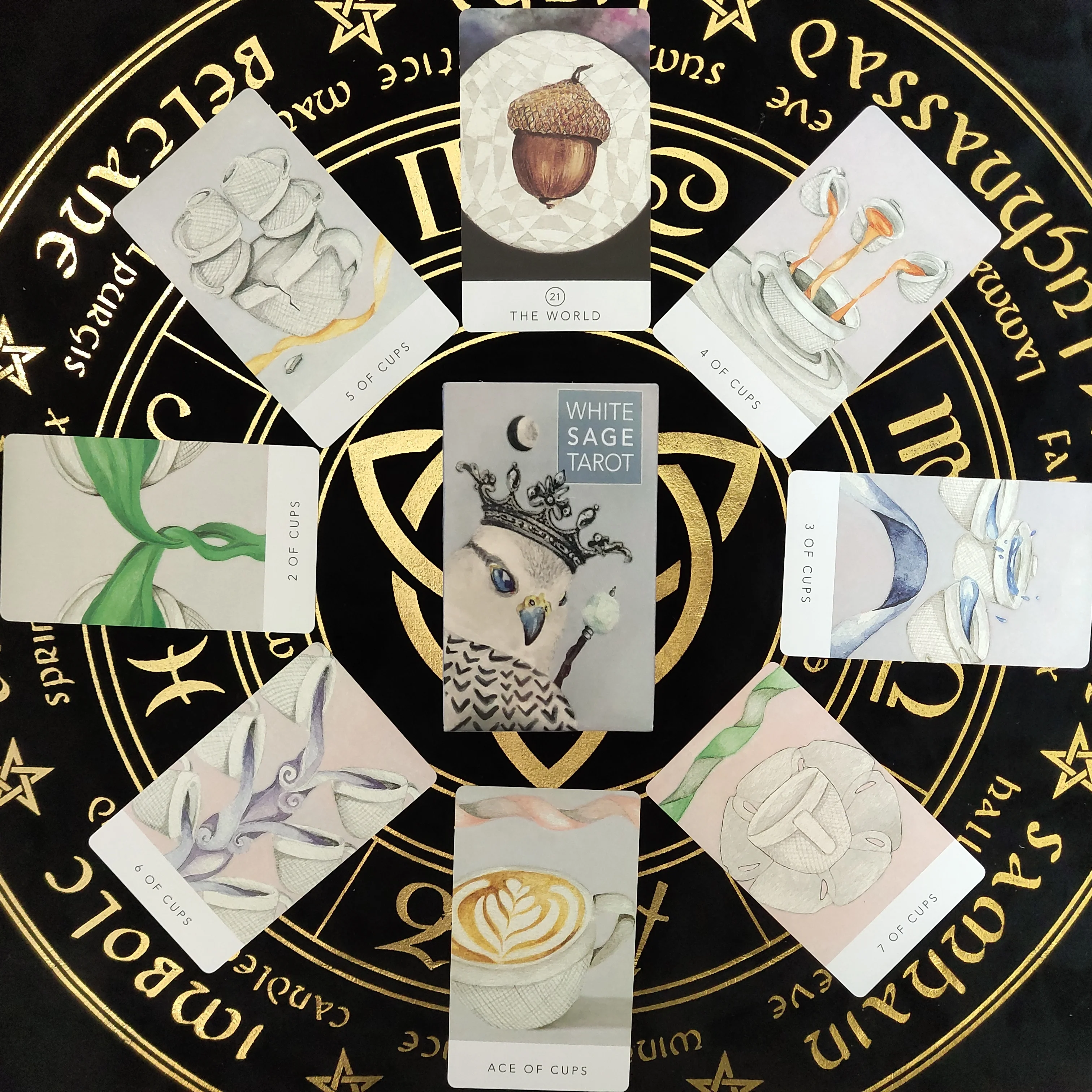 

2021 высококачественные белые карты Таро шалфей Полный английский для ознакомления гадания судьба Таро колода настольные игры для друзей ве...