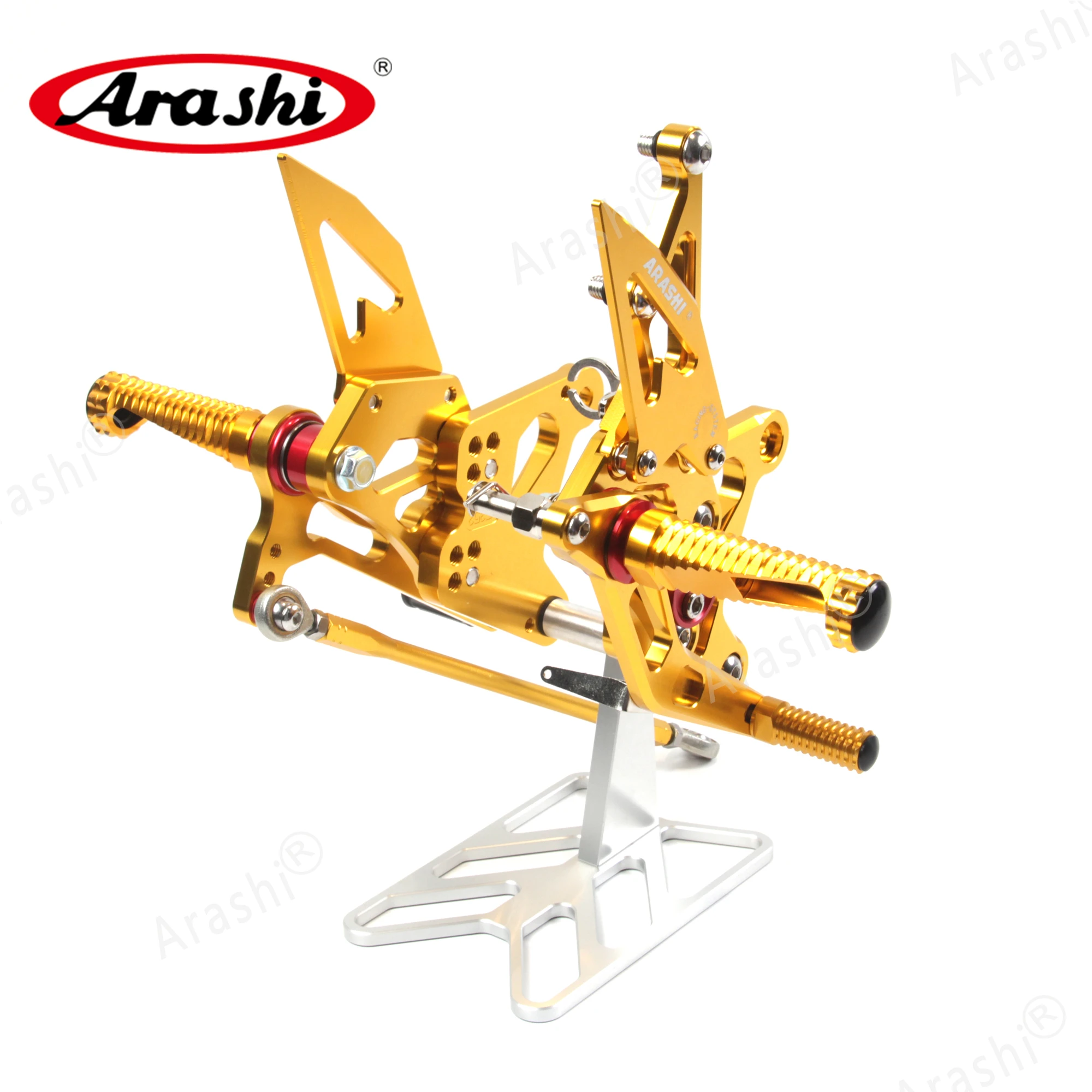 Arashi CNC Регулируемые подножки NINJA ZX6R задние для KAWASAKI ZX 6R Ninja ZX636 2005 2006 05 06 636|Подставки