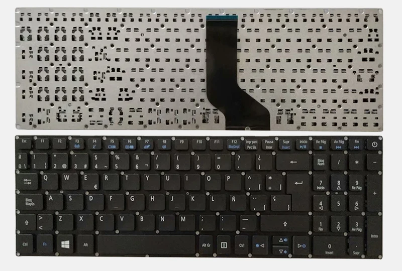 Новая испанская клавиатура для acer Aspire 3 A315-21 A315-41 A315-31 A315-51 A315-53 SP клавиатуры Черный без подсветки