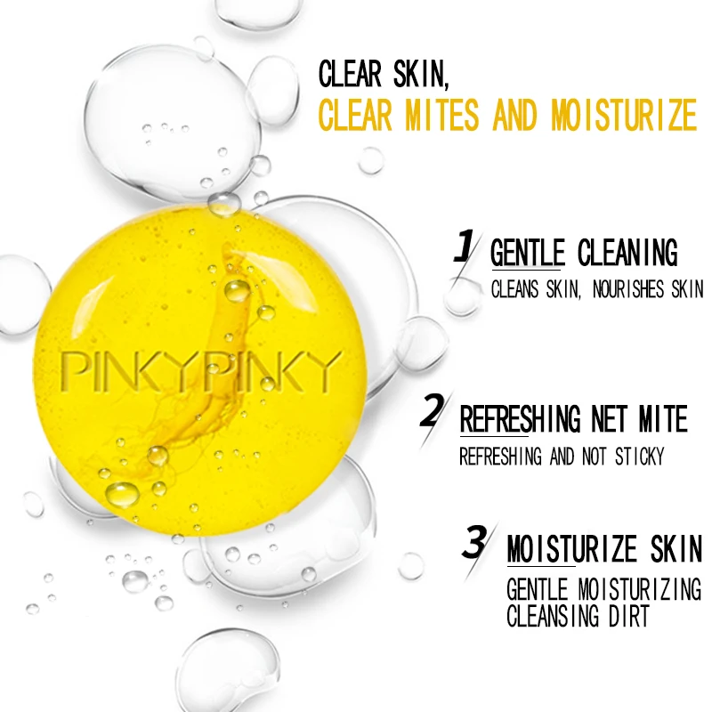 PinkyPinky анти клещи мыло ручной работы очищающее лицо Глубокая чистка морская соль