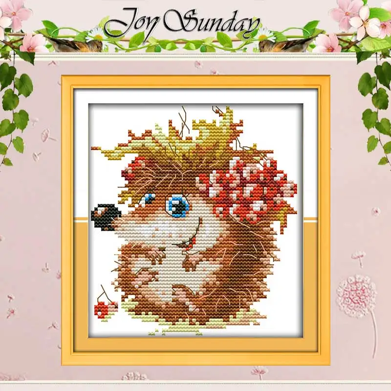 Узоры ежика Счетный крест 11CT 14CT Набор для вышивки крестом оптовая продажа сделай