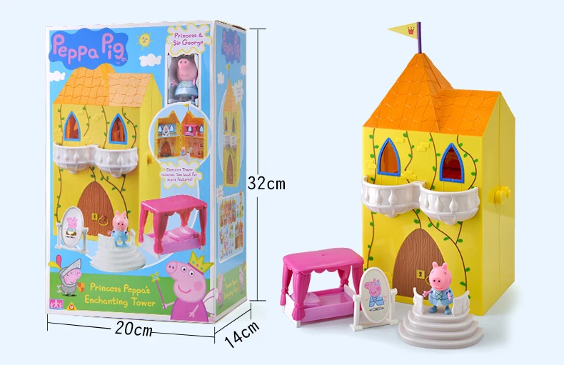 13 Оригинальная игрушка Peppa, Свинка Джордж, фигурки, кукла Peppa, друзья, любовь, обучение, классная сцена, развивающие игрушки, Детский Рождественский подарок - Цвет: 13