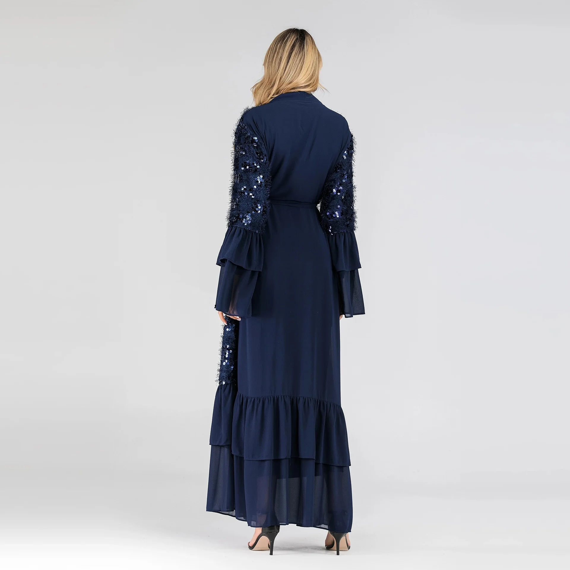 Дубай Кафтан платье Vestidos Musulmanes Формальное Gamis мусульманское Wanita халат Musulman Marokkaanse Jurk Дубай роскошное платье