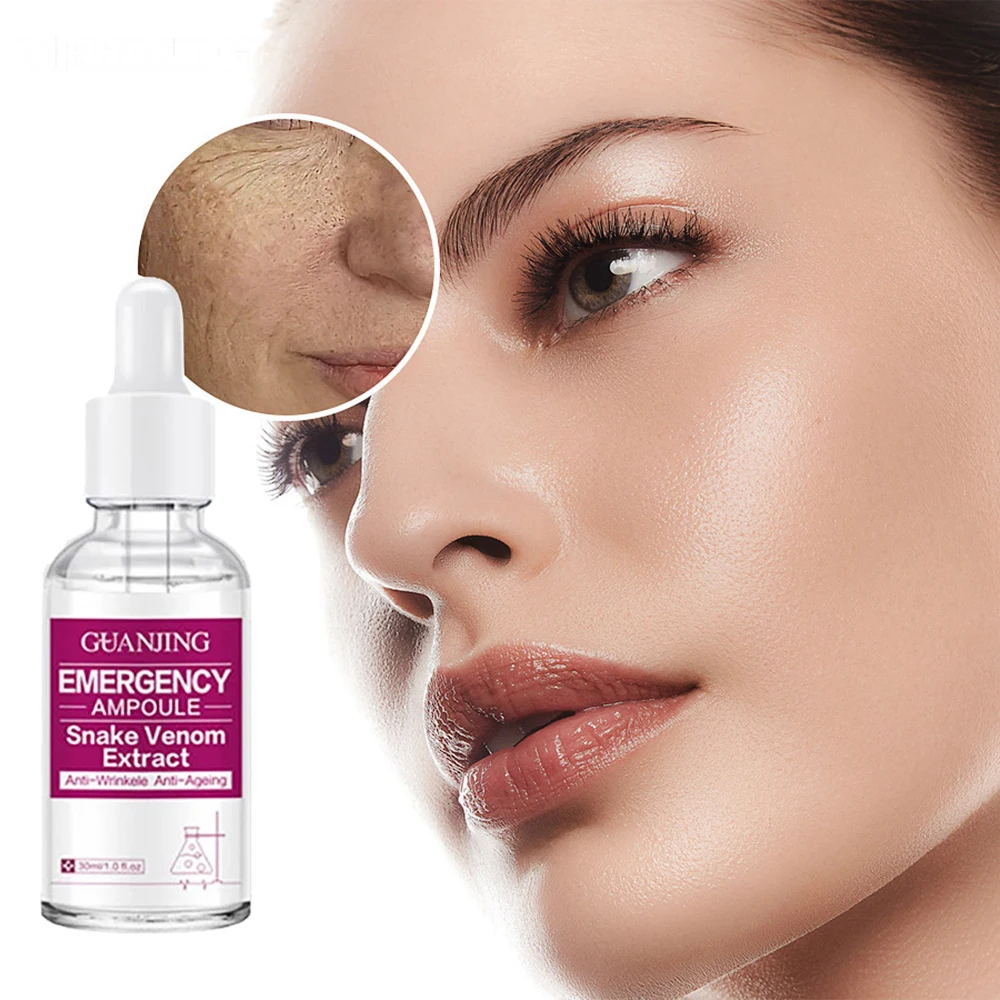 

30ml Snake Venom Peptide Face Serum Lifting Anti Wrinkle Moisturizing Essence Anti-aging Shrink Pores Skin Care Stock Solution