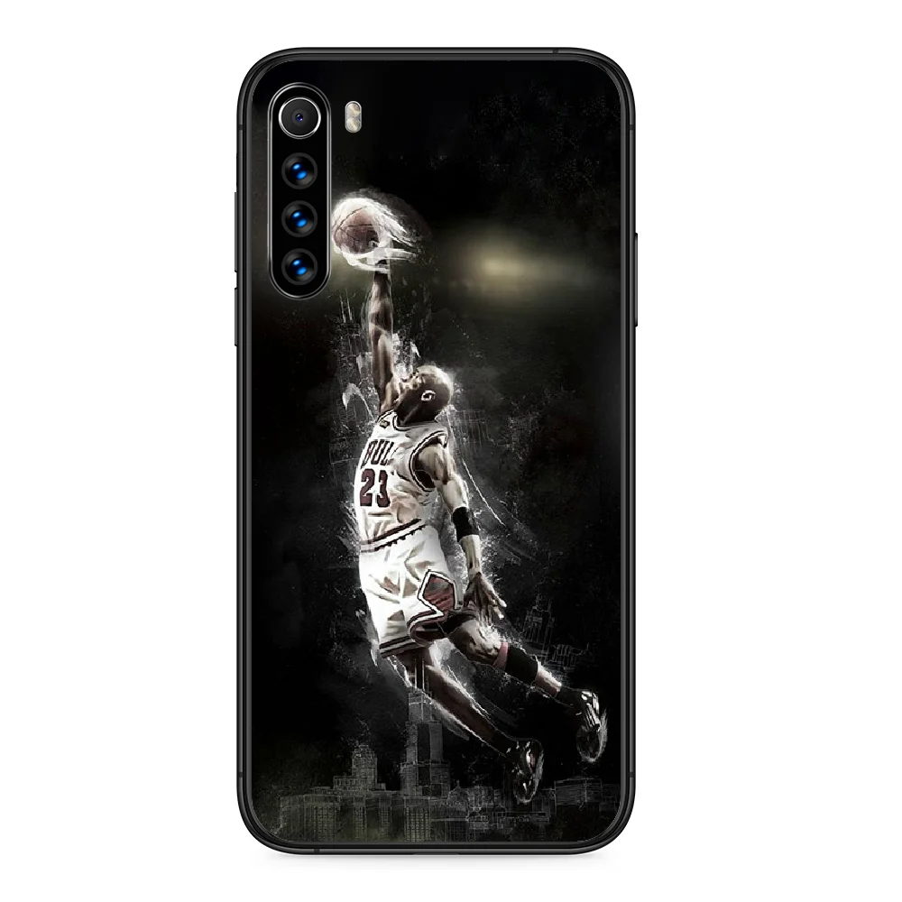 

Basketball player trapeze jordan Phone case For Xiaomi Redmi Note 4A 4X 5 6 6A 7 7A 8 8A 4 5 5A 8T Plus Pro black coque painting