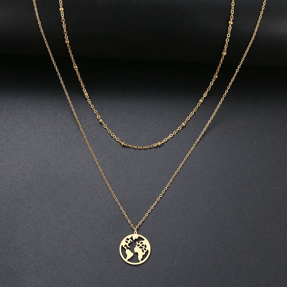 Какана сердце/карта мира/палочка/звезда/чокер с крестиком колье для женщин