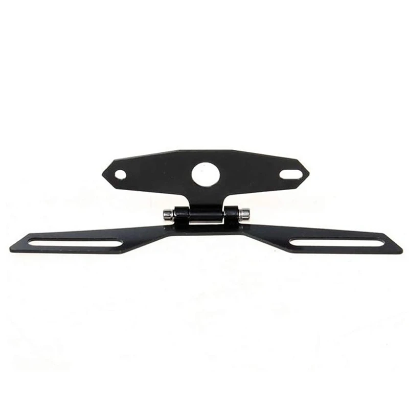 

Adjustable Motorcycle License Plate Mount Bracket - Mini Folding Tail Brake Light Taillight Holder for ATV Motorbike