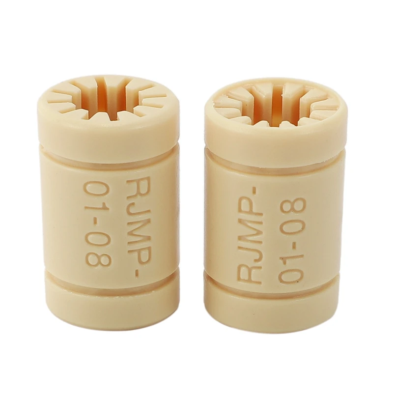 

LM8UU 3D Printer Solid Polymer Bearing 8mm Shaft RJMP-01-08 Plastic Linear Bearings Bushing for RepRap Mendel