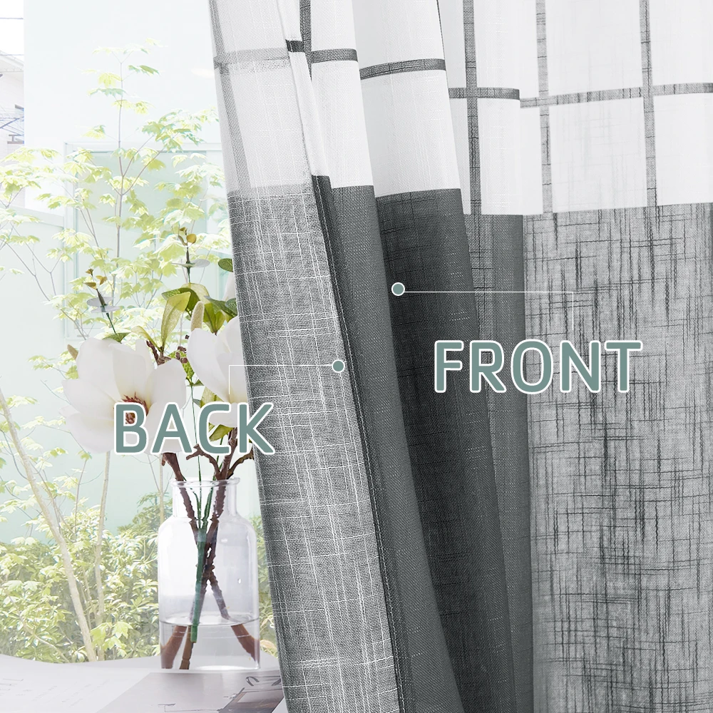 1 шт. шторы в клетку для гостиной спальни окон офиса|Занавески| |