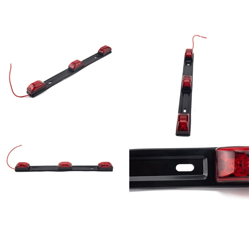 

Trailer Tail Light Bar Brake Light Replacement Red 3 Lights 9 LED Clearance Light Bar for Safety Driving at Night