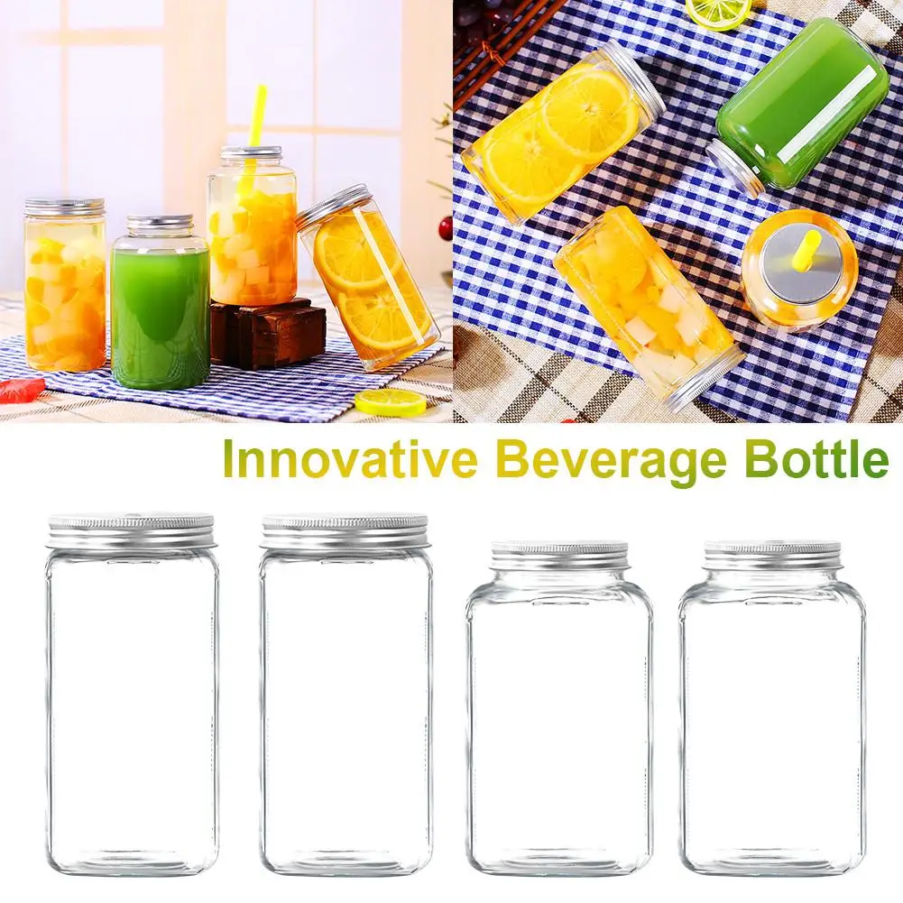 Креативная пищевая пластиковая бутылка для напитков 500 мл магазина бара сока