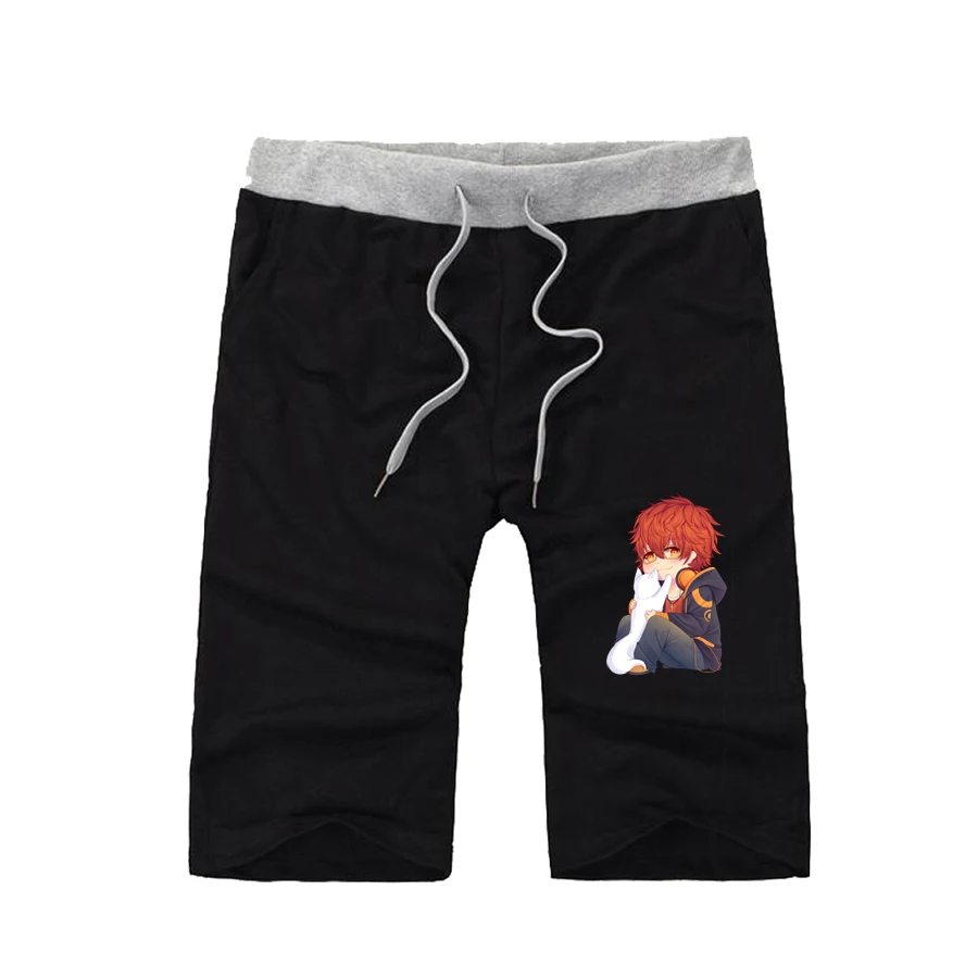 

anime Mystic Messenger shorts Men Short Sweatpants teenagers Summer Breathable Elastic Waist cotton Short Pants Casual shorts