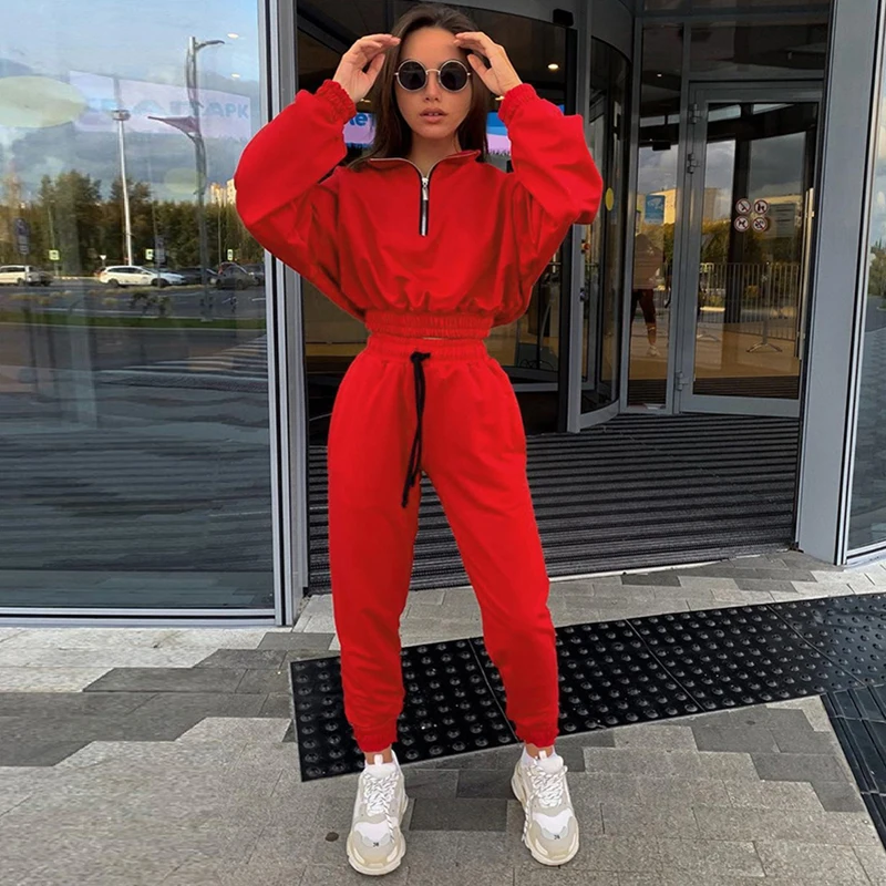 Повседневный Спортивный комплект для тренировок Одноцветный спортивный костюм