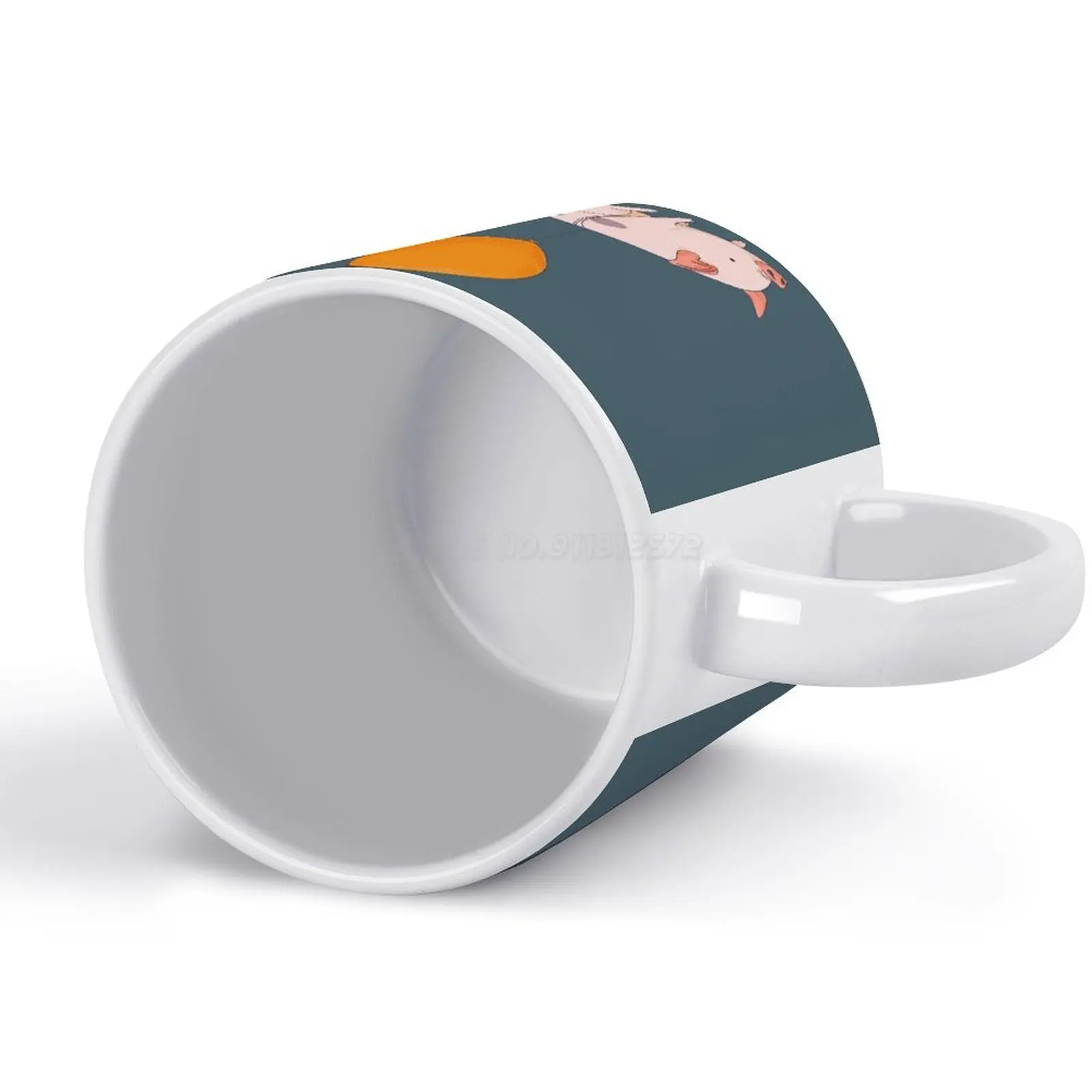 Белая кружка когда свиньи кофейные кружки подарок для девушки чашка чая и молока