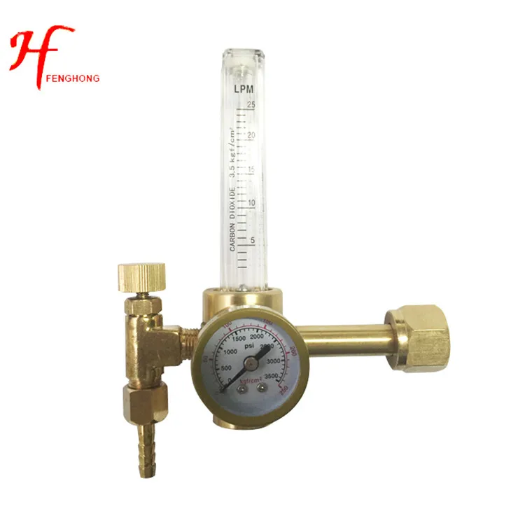 

Manufacturer Ningbo Zhejiang full brass argon co2 gas pressure regulator for welding regulator