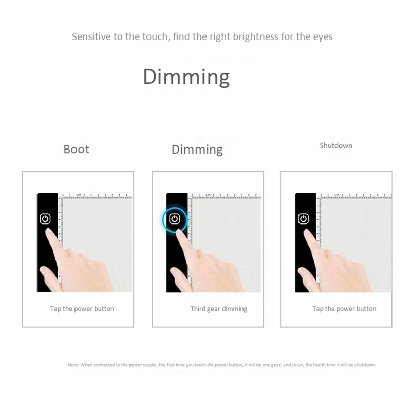 

A4 Size Drawing Tablet Led Light Pad Tablet Diamond Painting Eye Protection Bright Copy Board Diamond Embroidery Art