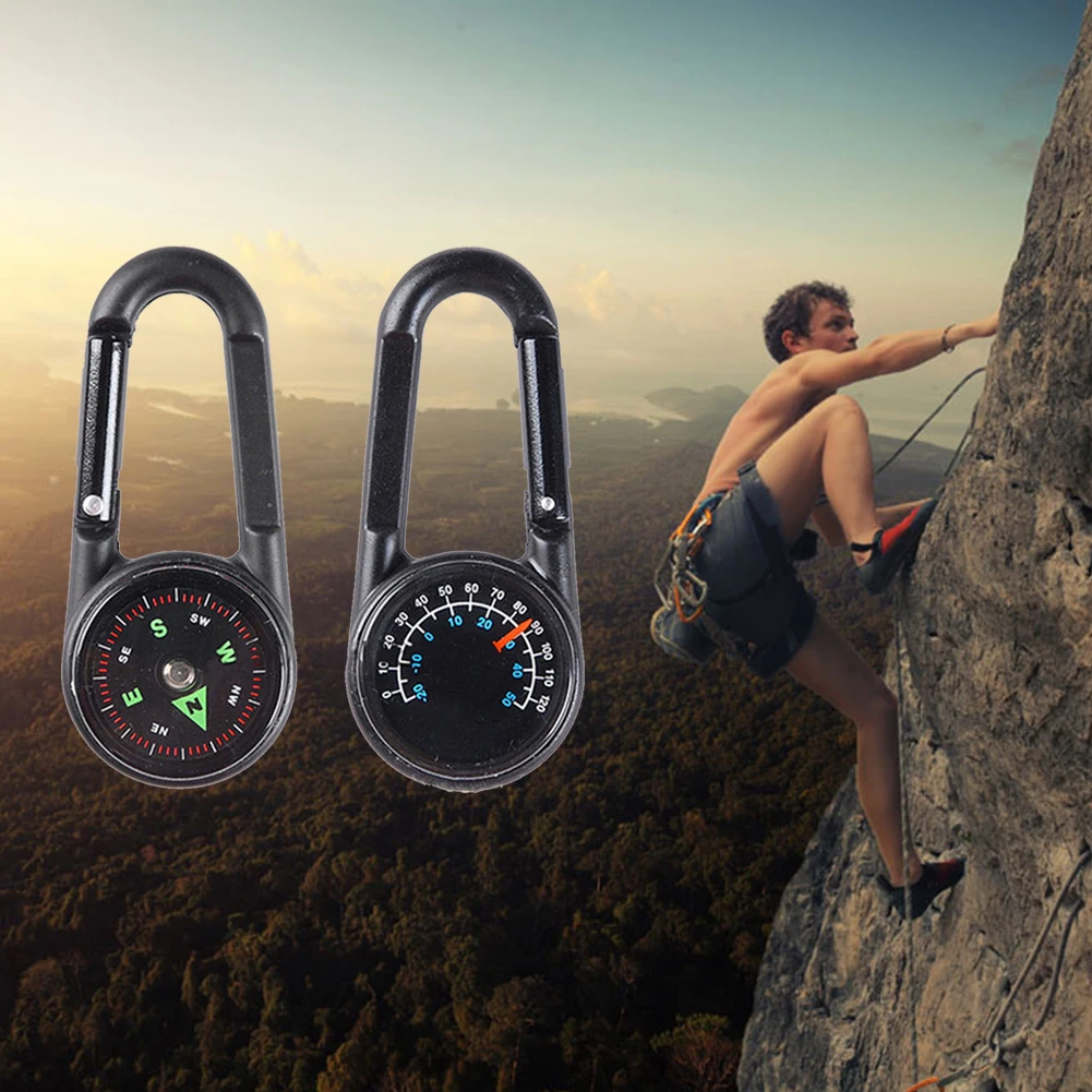 3 in1 Outdoor Camping Hiking Emergency Survival Gear Whistle Thermometer | Спорт и развлечения