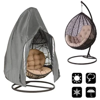 uv protection protector with zipper dustproof polyester outdoor egg swing chair dust cover garden hanging chair cover