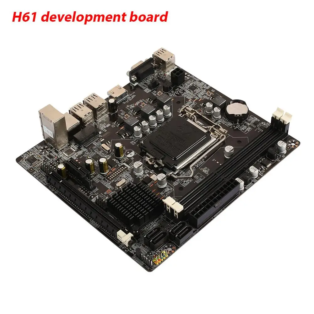 4 × внутренняя USB2.0 материнская плата Micro ATX плата 2×DDR3 6 × Задняя USB2.0 Поддержка Core i7 Micro ATX плата H61 PCI-E X16 материнская плата