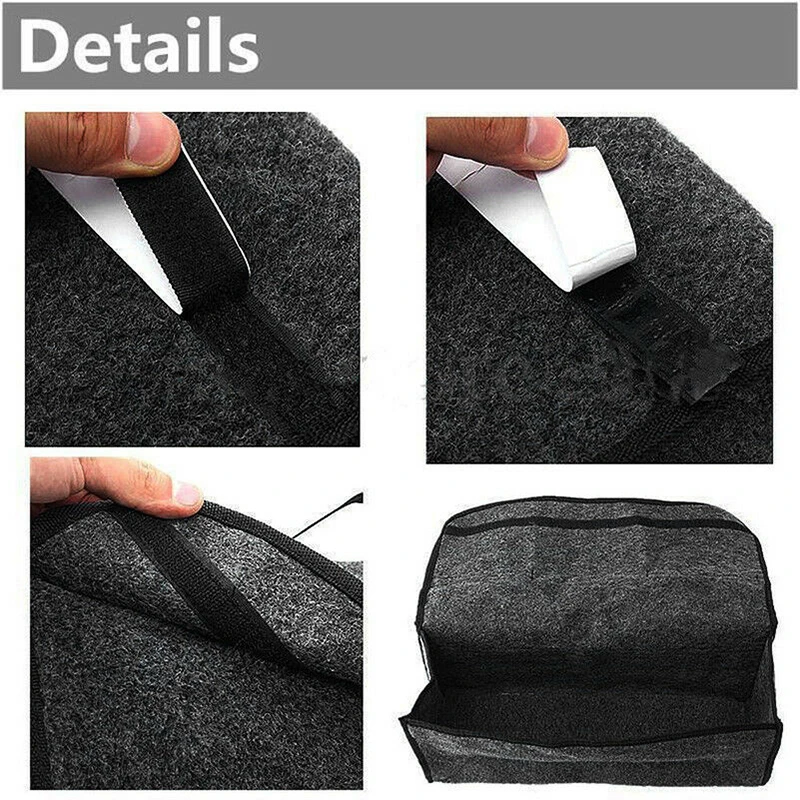 

Gray Storage bag Portable 49x16x24cm Accessories Car Cargo Collapsible