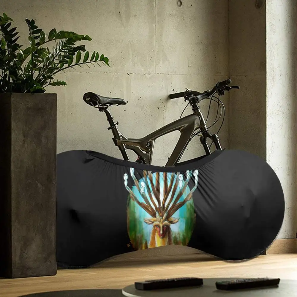 

Mononoke Forest Deer God Painting outdoor Bike Fashionable MTB waterproof Bicycle dust cover Custom biking motocross father gift