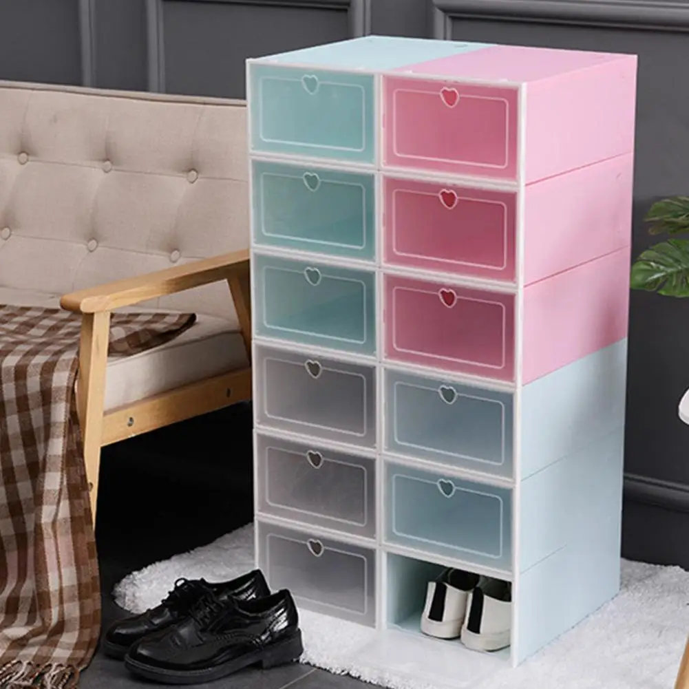 Универсальный плотный прозрачный ящик для хранения ящика 1 шт. коробка обуви