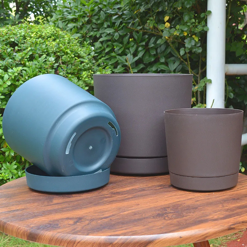 

5Pcs Universal Resin Plastic Large-Diameter Pot Holder Integrated Buckle Large Green Planting Pot