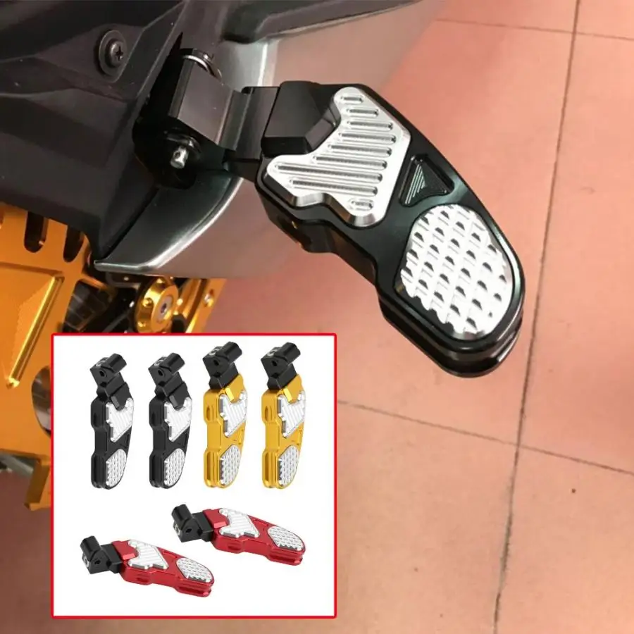 2 шт. мотоциклетные CNC Задние подножки из алюминиевого сплава подходят для Honda PCX 125