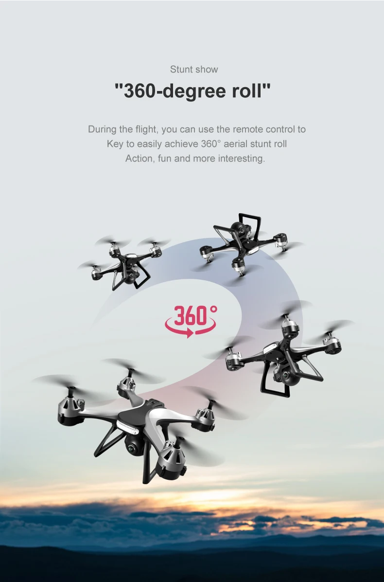 Мини-Квадрокоптер JC801 складной 4K 1080P HD Wi-Fi Fpv | Электроника