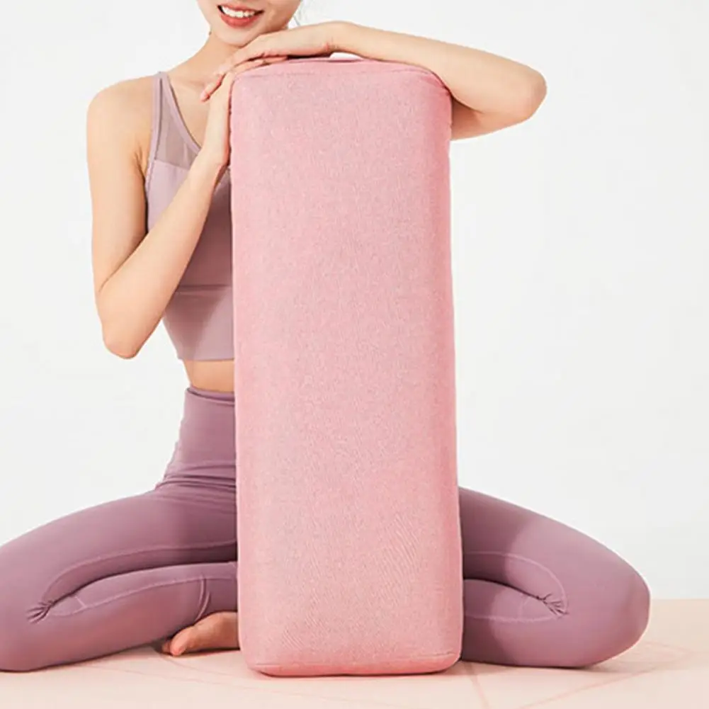 

Fashion Lightweight Ergonomic Design Rectangular Restorative Yoga Pillows for Meditation Yoga Bolster Yoga Cushion