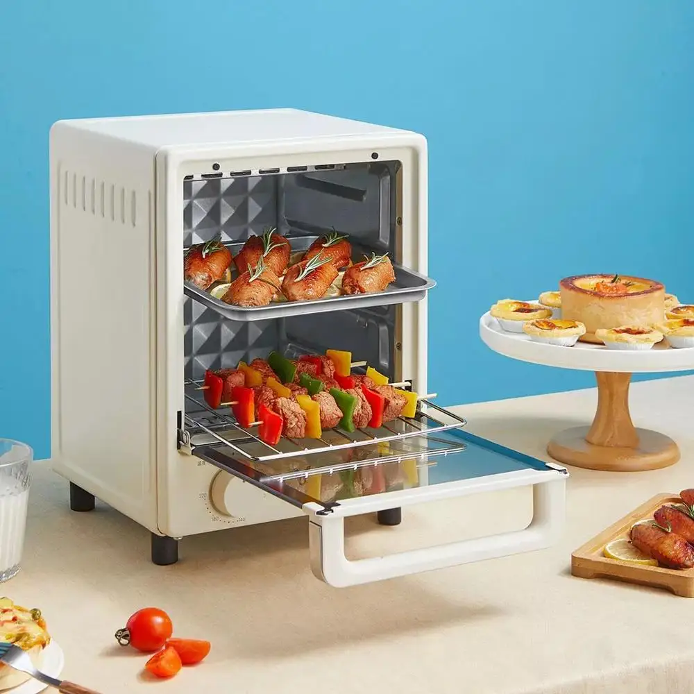 YouPin 220V 12L Electric Oven For Baking Breakfast Making Machine Multifunction Maker Household Bread Pizza Frying Pan Toaster | Бытовая