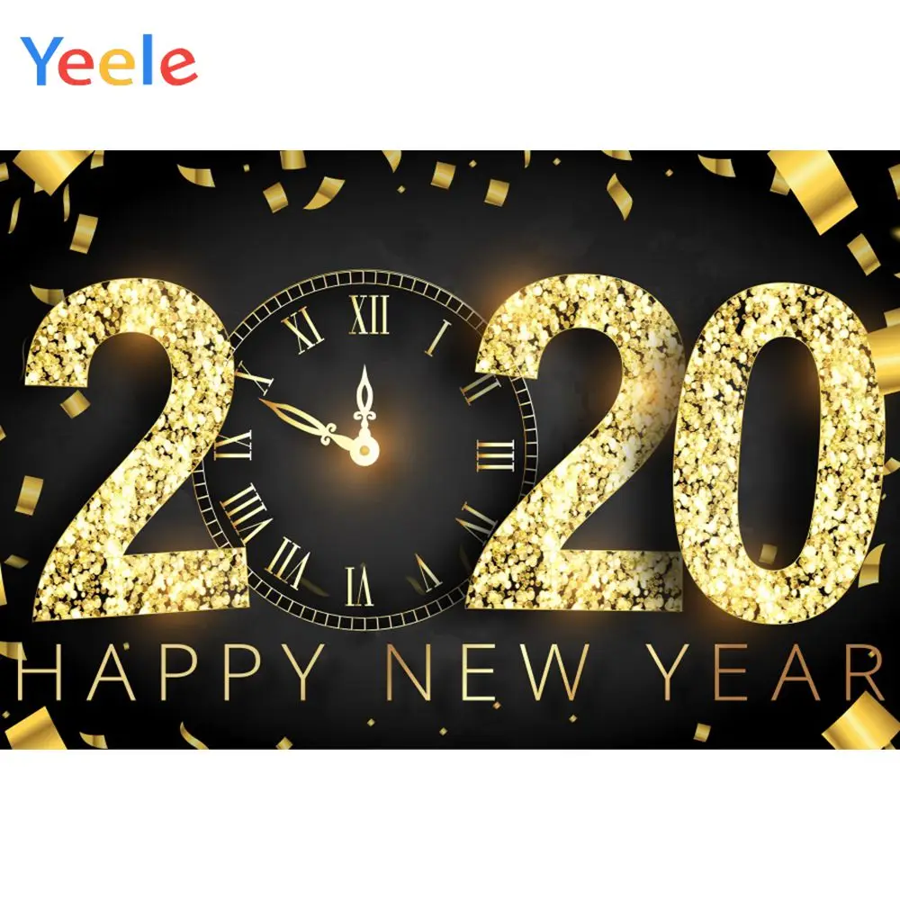 Yeele 2020 New Year Glitter Photocall Family Party Photography Backdrops Personalized Photographic Backgrounds For Photo Studio |