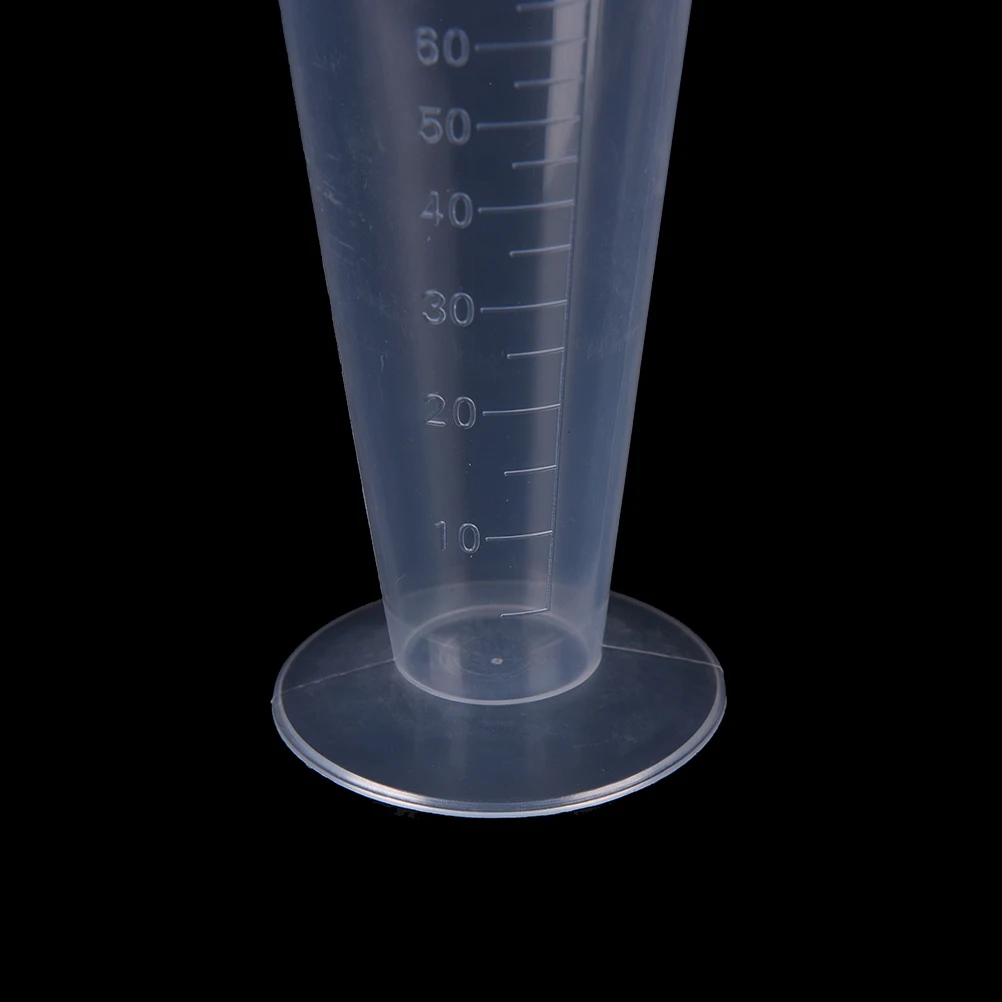 

1PC 100ml Transparent Measuring Cylinder Plastic Measuring Cup Measuring Tools For school lab supplies