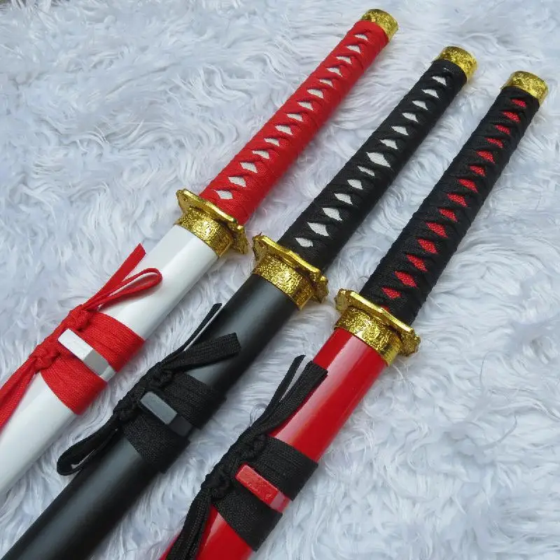 Косплей деревянный меч оружие реквизит аниме периферийный 3 цвета имитация